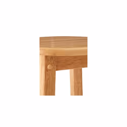 Premier Housewares Bar Stool/Tall/Breakfast Bar Stool/Wooden Stool/Traditional/Kitchen Stool/Wooden Bar Stools/with Footrest/Natural ? Height 74cm