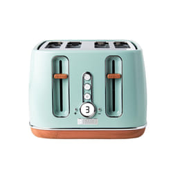 Haden Dorchester Toaster 4 Slice ? Stainless Steel Body - Modern LCD Display - 6 Browning Levels - Cancel/Defrost/Reheat - 1900-2300W Digital 4 Slice