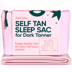 Tan Fan Self Tan Sleep Sac for Dark Tanner (Pink) - Keep Sheets Clean from Dark Tan Stains w Thicker Bottom Underlay For Extr ...