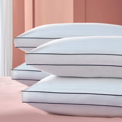 Silentnight Hotel Collection Luxury Pillows 4 Pack - Soft Touch Hotel Quality Bed Pillows for Back and Side Sleepers with Box Design Offering Extra