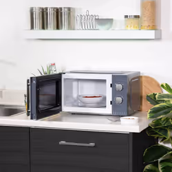 Russell Hobbs Honeycomb RHMM715G 17 Litre 700W Grey Solo Manual Microwave with 5 Power Levels, Integrated Timer and Defrost Function