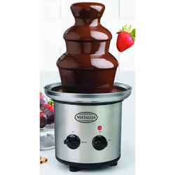 Nostalgia 3 Tier Electric Chocolate Fondue Fountain, Machine for Parties, Melts Cheese, Queso, Candy, and Liqueur Dip Strawbe ...
