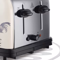 Russell Hobbs Emma Bridgewater Rise & Shine 4 Slice Toaster - (Independent & Wide Slots, 7 Browning settings, Frozen/Cancel/Reheat with Illuminated