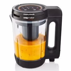 Morphy Richards 1.6L Clarity Soup Maker, Portion Control, 9 Featured Settings, Smart Response Technology, Keep Warm, Soup and Smoothie Maker, White &