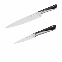 Tefal Jamie Oliver Kitchen Knives Set, 2 Pieces: Chef Knife, Paring Knife, German Stainless Steel, Durable Sharp Blades, Comfortable Handles, for