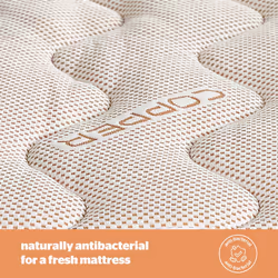 Silentnight Wellbeing Copper King Mattress Topper Benefiting from The Natural Anti-Allergy,Cooling and Anti-Bacterial Properties of Copper Supportive