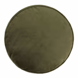 icon Milano Velvet Bean Bag Pouffe, Olive Green, Large Pouffe Footstool with Filling Included, Footrest, Bedroom, Living Room, Living Room Furniture