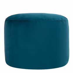 icon Milano Velvet Bean Bag Pouffe, Teal Green, Large Pouffe Footstool with Filling Included, Footrest, Bedroom, Living Room, ...
