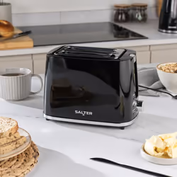 Salter COMBO-9133 Deco Kettle and Toaster Set ? Rapid Boil 3 kW Kettle With Removable Limescale Filter, 2-Slice Wide Slot Electric Toaster, Crumb