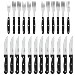 Russell Hobbs COMBO-4796 24-Piece Steak Knife & Fork Set ? Tableware Service for 12, Steak Knives and Forks with Stainless Steel Blades, Serrated