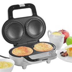 Salter EK4082 XL Double Pie Maker - Twin Deep-Fill Pie Machine, Non-Stick & Crimp-Edged Cooking Plates, 3-5 Minute Pre-Heat, Locking Latch,
