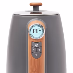 Haden Dorchester Temperature Control Kettle ? 1.7L Digital LCD Display - 3000W Fast Boil Cordless 360 Base BPA-Free and Easy to Clean