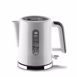 Dualit Studio 1.5L Jug Kettle in White With Polished Trim | 2.4KW Fast Boiling | Dual Measuring Windows | BPA Free | Patented ...