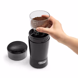 De'Longhi KG200 Electric Coffee Grinder, Stainless Steel Blade, 90g Coffee Bean Capacity, Black