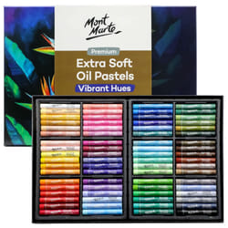 MONT MARTE Extra Soft Oil Pastels 72pc, Assorted Bright Colors, Vibrant and Buttery, Versatile Art Pastels for Blending, Layering & Shading, Ideal for