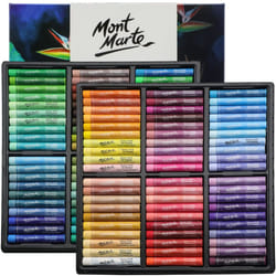 MONT MARTE Extra Soft Oil Pastels Vibrant Hues Premium 120pc, Assorted Bright Colors, Vibrant, Buttery, Versatile Art Pastels for Blending, Layering &