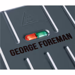 George Foreman Large Electric Steel Grill [Non stick, Healthy, Griddle, Toastie, Hot plate, Panini, BBQ, Energy saving, Vertical storage, Easy clean,