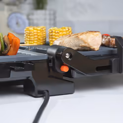 Salter Large Health Grill ? Electric Panini Maker, Sandwich Toaster, Non-Stick Ceramic Plates, Opens Flat (180?) for Extra Cooking Space, PFAS-Free,