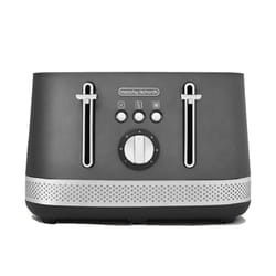 Morphy Richards Illumination 4 Slice Toaster, 7 Toast Settings, Browning Controls, Variable Width Slots, Auto Pop-up, Removeable Crumb Tray, Cord