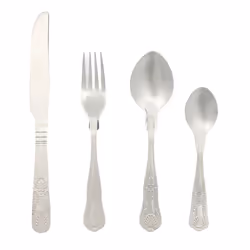Russell Hobbs COMBO-8758 Verona Cutlery Set ? 72 Piece 18/10 Stainless Steel, Table Utensils for 18 Place Settings, Dishwashe ...
