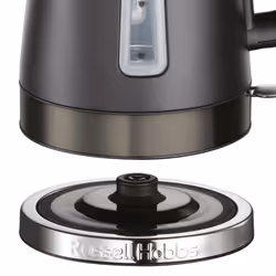 Russell Hobbs Electric Kettle (1.7L, Stainless steel with matte design, Rapid boil, Removable anti-scale filter, Water level indicator, Perfect pour,