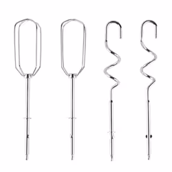 Russell Hobbs Hand Mixer (Electric whisk for baking, 5 Speeds + Turbo Mode, Dishwasher safe chrome beaters & dough hooks, Bowl & heel rest feature,