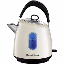 Russell Hobbs Electric Kettle (For Hot Water, Tea or Coffee, 1.5L, Fast Boil, Stainless steel with grey accents, Pull off lid ...
