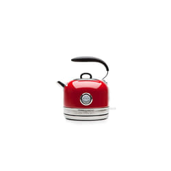Haden Jersey Red Kettle - 1.5L Temperature Gauge & indicator Light - Electric 3000w Rapid Boil Auto Shut-off, Boil-dry Protection, Stainless Steel
