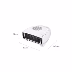 Dimplex 2KW Electric Fan Heater, Compact Fan Heater with 2 Heat Settings, Frost Protection, Cool Blow Option and Manual Thermostat