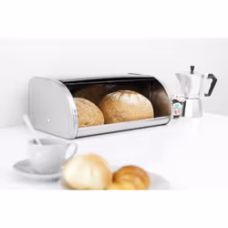 Brabantia Roll Top Bread Bin - Matt Steel, 348921