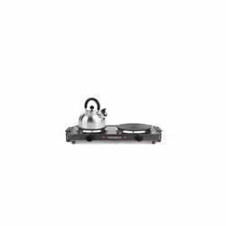 Progress EK4399P Electric Twin Hot Plate Dual Temperature Controls,Portable Hob Rings,Easy Grip Carry Handles, Non-Slip Table ...