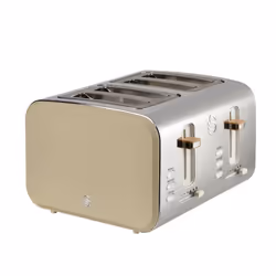 Swan ST14620OAT Nordic 4 Slice Toaster with 6 Browning Levels, Defrost/Reheat/Cancel, Removable Crumb Trays, Cord Storage, 15 ...