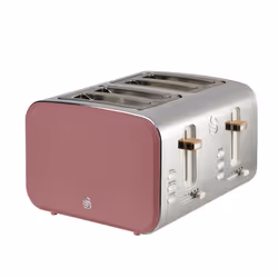 Swan ST14620FUS Nordic 4 Slice Toaster with 6 Browning Levels, Defrost/Reheat/Cancel, Removable Crumb Trays, Cord Storage, 15 ...