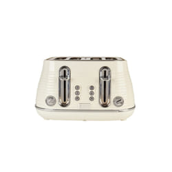 Haden Devon Cream 4 Slice Toaster - 6 Browning Settings, 4 Slice Toaster with Wide Slots, Toaster 4 Slice with Defrost, Reheat And Cancel Settings
