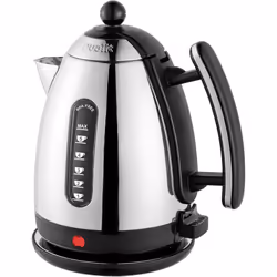 Dualit Lite Kettle - 1.5L Jug Kettle - Polished with Black Trim, High Gloss Finish - Fast Boiling Kettle by Dualit - 72010, B ...