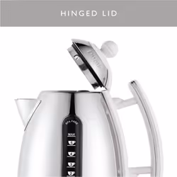Dualit Lite Kettle - 1.5L Jug Kettle - Polished with Gloss White, High Gloss Finish - Fast Boiling Kettle by Dualit - 72015