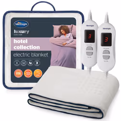 Silentnight Hotel Collection Double Electric Blanket - Luxury Cosy Comfort Covered in a Super Soft Fleece Fabric - Full Mattr ...