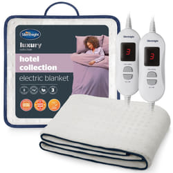 Silentnight Hotel Collection Double Electric Blanket - Luxury Cosy Comfort Covered in a Super Soft Fleece Fabric - Full Mattress Coverage with Easy