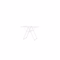 Brabantia HangOn Laundry Drying Rack (20m / Fresh White) Compact, Foldaway, Adjustable Indoor Stainless Steel Clothes Horse