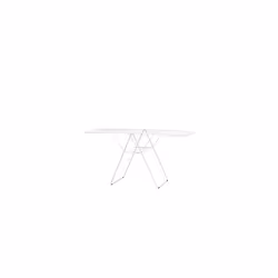 Brabantia HangOn Laundry Drying Rack (25m / Fresh White) Compact, Foldaway, Adjustable Indoor Stainless Steel Clothes Horse