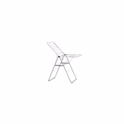 Brabantia HangOn Laundry Drying Rack (20m / Metallic Grey) Compact, Foldaway, Adjustable Indoor Stainless Steel Clothes Horse