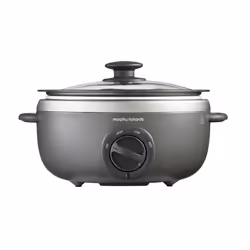 Morphy Richards 460022 Slow Cooker, Aluminium, 160 W, 3.5 liters, Titanium