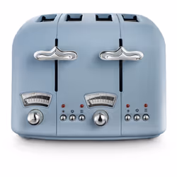 De'Longhi Argento Flora CT04.AZ 4 Slice Toaster - Agave Blue