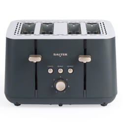 Salter Marino 4-Slice Toaster - 7 Levels Of Variable Browning, Removable Crumb Tray, Self-Centring Bread Guides, Anti-Jam Function, Defrost, Reheat