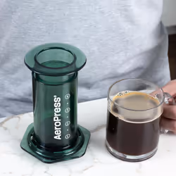 AeroPress Clear Coffee Press ? 3 In 1 Brew Method Combines French Press, Pourover, Espresso, Full Bodied Coffee Without Grit or Bitterness, Small