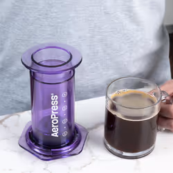 AeroPress Clear Coffee Press ? 3 In 1 Brew Method Combines French Press, Pourover, Espresso, Full Bodied Coffee Without Grit or Bitterness, Small