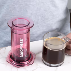 AeroPress Clear Coffee Press ? 3 In 1 Brew Method Combines French Press, Pourover, Espresso, Full Bodied Coffee Without Grit or Bitterness, Small