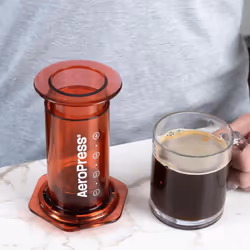 AeroPress Clear Coffee Press ? 3 In 1 Brew Method Combines French Press, Pourover, Espresso, Full Bodied Coffee Without Grit or Bitterness, Small