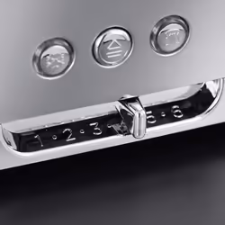 Russell Hobbs Long Slot 2 Slice Luna Toaster with faster toasting Technology (6 Browning levels, Defrost/Reheat/Cancel function, Lift & Look feature,)