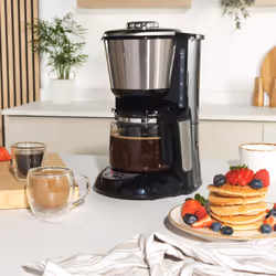 Salter Digital Filter Coffee Machine ? 1.25L, Keep Warm Function, Strength Control, Digital Display, Programmable Timer, Auto Shut-Off, Water Level